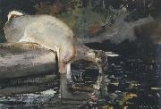 Winslow Homer Deer Drinking (mk44) France oil painting artist